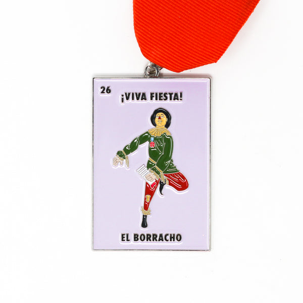 El Borracho Scarecrow Lotería 2026 Fiesta Medal by JJ De Hoyos