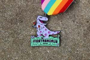 Fiestasaurus Dinosaur Fiesta Medal 2018 SA Flavor