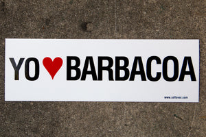 Yo [Heart] Barbacoa Bumper Sticker