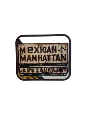 Mexican Manhattan Sticker by Benjamin Ortiz