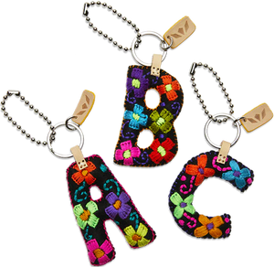 Black Felt Alphabet Charms by Consuela