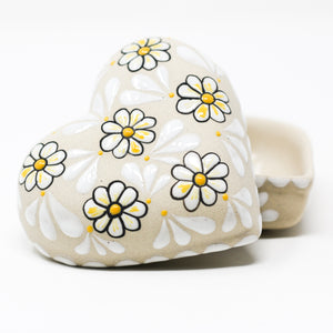 Daisy Heart Ceramic Jeweler