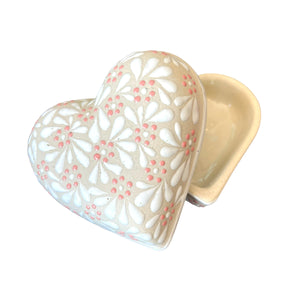 Heart Ceramic Jewelry Box