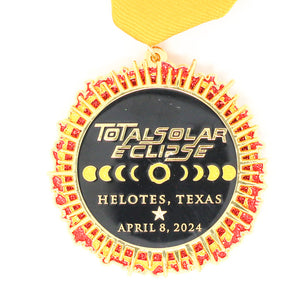 [RESTOCK 30] Eclipse Fiesta Medal 2024 [Lights Up!] by Visit Helotes