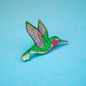 Hummingbird Enamel Pin