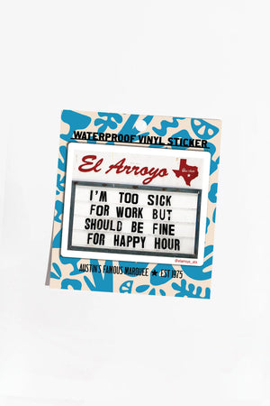 El Arroyo Marquee Stickers