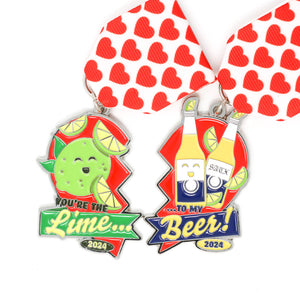 Lime and Beer Couples Fiesta Medal 2024 by Rick and Adriana Linstad