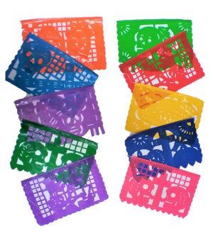 Mini Día de los Muertos Papel Picado for Desk/Cube (Plastic)