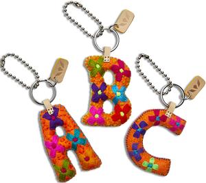 Orange Felt Alphabet Charms by Consuela