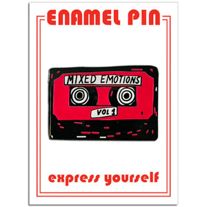 Mixed Emotions Cassette Pin by The Found