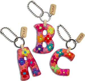 Pink Felt Alphabet Charms by Consuela