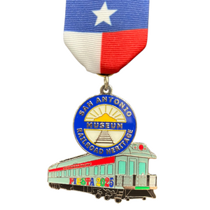 Train Fiesta Medal 2025 by San Antonio Railroad Heritage Museum