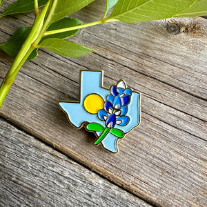 Texas Blue Bonnet Pin
