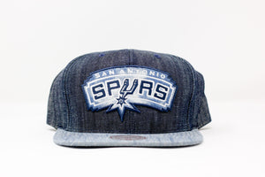 San Antonio Spurs Blue Jean Hat by Mitchell & Ness