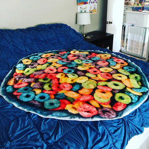 Fruit Loops Loopy Loops Cereal Blanket