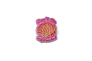 Pink Concha Lapel Pins San Antonio SA Flavor White Background