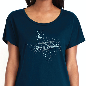 Stars at Night Big and Bright Texas Shirt Womens