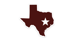 Texas Aggies Sticker College Station Maroon TX