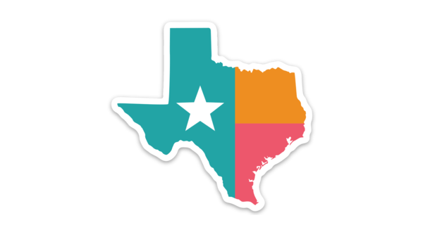 Texas Spurs Sticker Fiesta Colors